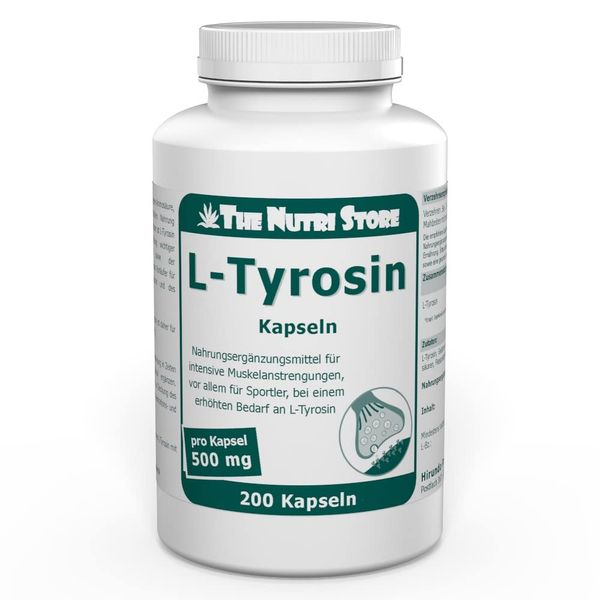 L-Tyrosine 500 mg per capsule - 200 pieces