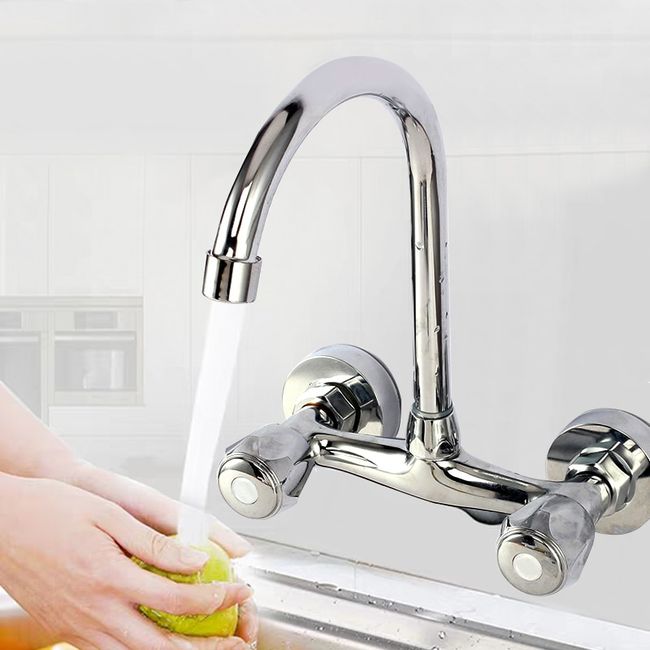 Wall Mounted Stainless Steel Bathroom Water Mixer Tap