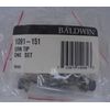 Baldwin Steeple Tip 1091-151 Antique Nickel Hinge Steeple Tips Set / 4 NEW 129K