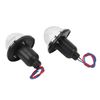 Aramox Mini Tail Lamp Replacement 2PCS Set 72mm Rear Brake Stop Light DC12V (Transparent)