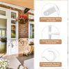 Xumann 5 Set Ceiling Hooks for Hanging Plants, 2.5 Inch Square Metal Ceiling Hoo