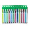 12 Pk GUM 411 Classic Full size (4 rows) brushes Soft Toothbrush With Rubber Tip