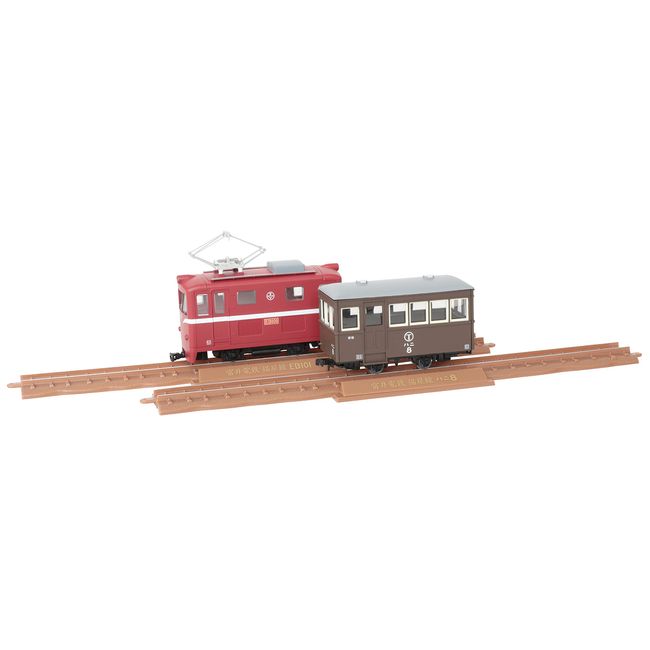 Tomytec Railway Collection 315476 Narrow Gauge 80 Nekoya Line Direct Access Electric Road Locomotive + Passenger Car Set of 2 Diorama Supplies (Manufacturer's First Order Limited Product)