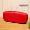 LAGO TERRA Protective Easy-Open Hard Shell Glasses Case - Red