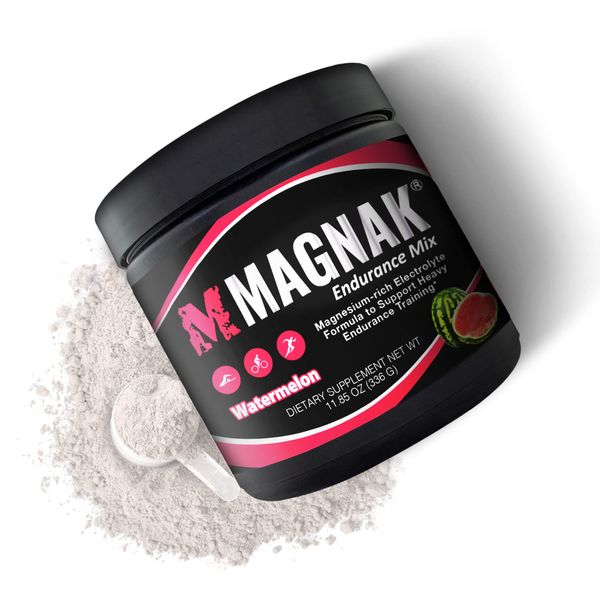 MAGNAK Electrolytes Powder Mix, Recovery Drink for Workouts, Sports & Training, Hydration and Energy Drink Mix w/Magnesium, Potassium, Sodium & More, Gluten Free, Watermelon Powder, 11.4 oz