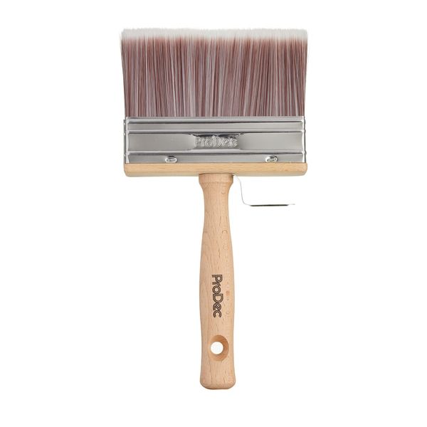 ProDec PBBB001 Block Brush for Rapid Painting with Emulsion,Masonry Paint,Woodstains Timber Treatment,Varnish on Indoor and Outdoor Walls,Ceilings,Sheds, Fences,Ideal for Rough Surfaces,Brown,4" 100mm