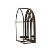 Church Window Lantern w/ Mirror Wall Mount Table Top Display Candle Holder Decor