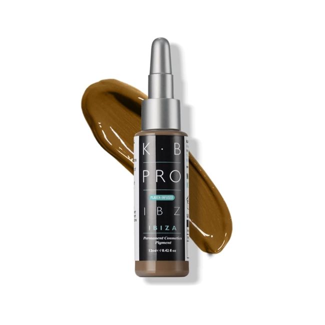 K.B Pro Microblading PMU Brow Pigments, Natural Fade With Less Unwanted Warmth, Flaxen-Infused, Suitable for All Skin Types, Ibiza (Light Cool Blonde), 12 ml