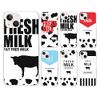 Smartphone Case Clear Case Hard Case Milk Cow Pattern 02: Big Logo Google Pixel 7a