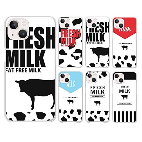 Smartphone Case Clear Case Hard Case Milk Cow Pattern 02: Big Logo Google Pixel 7a