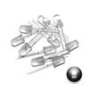 DSSRQI 100pcs Super Bright 5mm LED Diode Lights Emitting Lighting Assorted Kit White