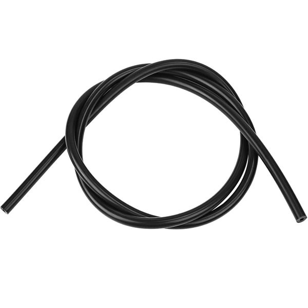 5 Feet Length High Temperature Silicone Vacuum Tubing Hose for Multiple Use (Black,5/32 Inch, 4 mm)