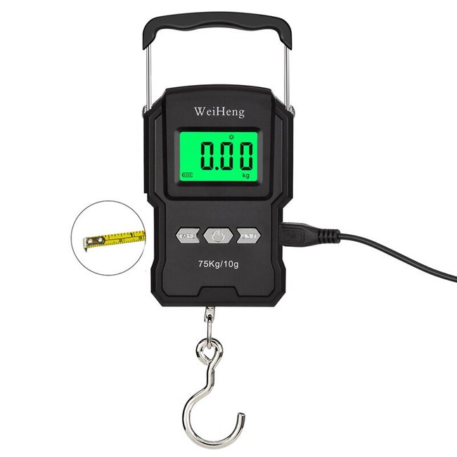 New 25Kg x 5g Digital Hanging Scale Mini Electronic Luggage Hook