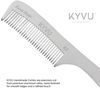 KYVU A3 Handmade 17.8 cm Coarse-Tooth Aluminium Comb with Handle