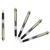 HAUSER Cyclone 5 x 0.7mm BLACK Retractable Soft Smooth Ballpoint Pens Easy Grip