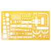SUCHUANGUANG K Resin Flow Chart Symbol Drafting Template Ruler Stencil Measuring Tool Student