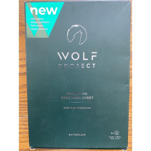 Wolf Project Hydrating Face Mask Sheet, 5 Masks In Box