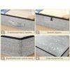 2-Pack under Bed Storage Bins 4.5 Inch Low Profile Organizer with Sturdy Sides