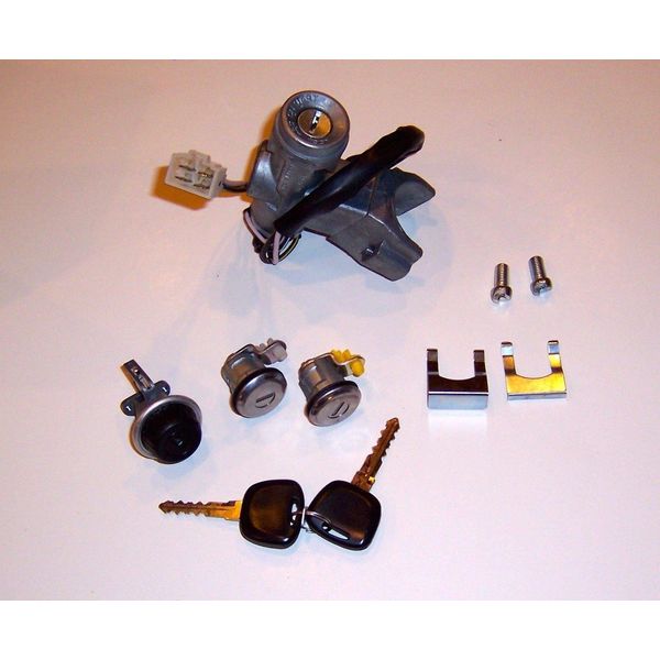 LOCK SET - IGNITION/BOTH DOORS/GLOVE BOX (OEM) - SAMURAI '85-'92