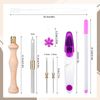 Punch Needle Tool Kit Set - Adjustable Embroidery Punch Needles for Adults Beginner DIY Craft (Multicolor#1)