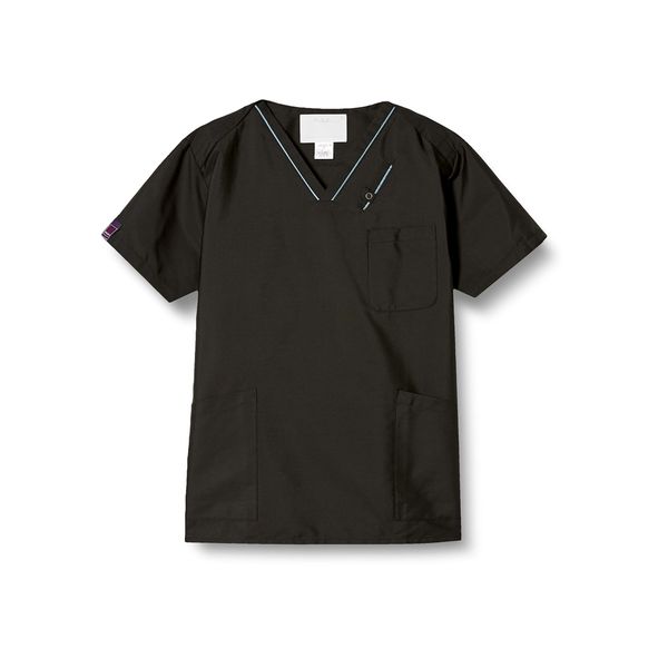 Pantone 7003SC Scrubs, White Coat, Medical Top, Unisex, Assorted Colors, Black