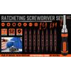 18in1 Ratchet Screwdriver Set Magnetic Security Bits Ball Lock Anti-Slip Handle