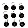 Sourcemall Acrylic Numbered Tags with Key Ring (1-100)