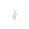 Pioneer Tech PT-7LC35-CR Long Cap, Chrome