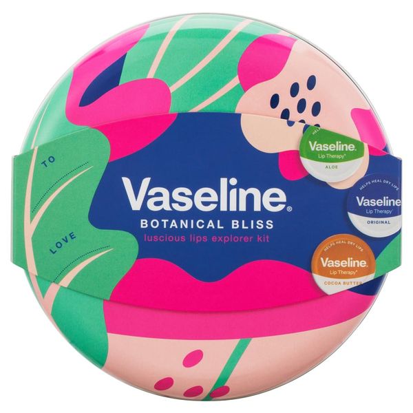 Vaseline Luscious Lips Explorer Kit Geschenkset mit 3 Lippenbalsamen für schöne, gesunde Lippen 3-teilig