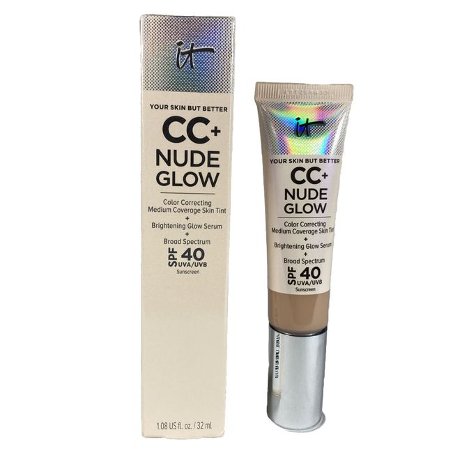 IT Cosmetics Your Skin But Better CC+ Nude Glow SPF40+ Medium 1.08oz - New