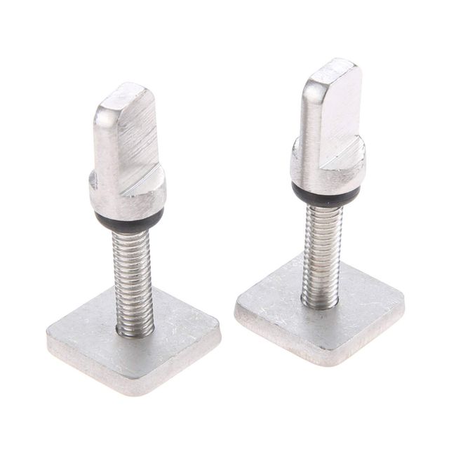 2pcs Stainless Steel Fin Screw Fin Screw Plate Set Nut Set SUP Longboard Surfboard Surfing Tools No Tools Required