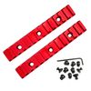 GOTICAL 13 Slots Red Rail Section Compatible for M Lock Set of 2 Pieces