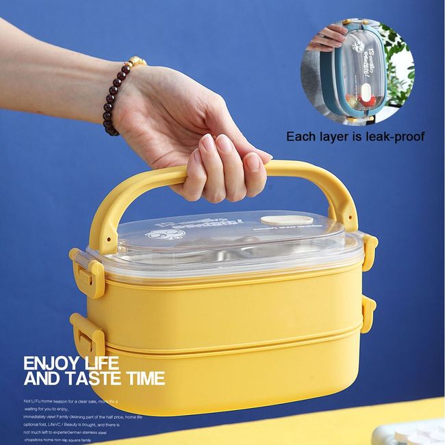 Stainless Lunch Boxes Portable Leak-proof Insulated Multi-layer