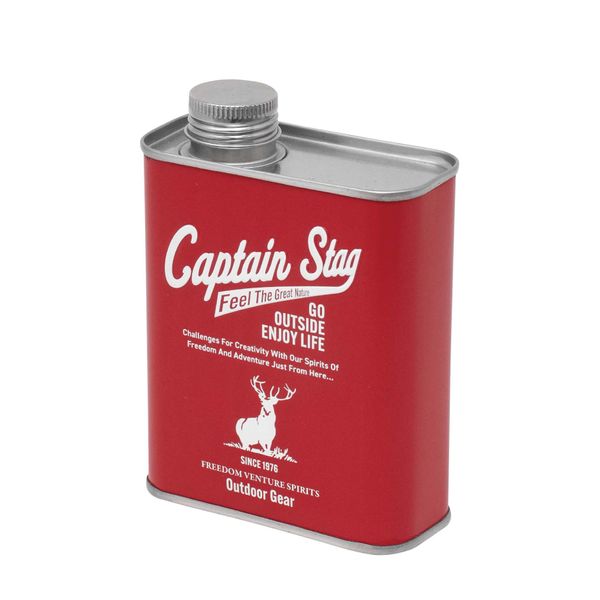 Captain Stag UM-1638 Outdoor Fuel Container for Paraffin Oil Tin Can 400 Red