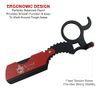 Professional Classic Straight Edge Barber Razor For Close Shaving - Salon Quality Men's Beard Cut Throat Finger Razor Shavette With 5 Shaving Blades By Krisp Beauty
