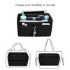 Ropch Felt Handbag Organiser Storage Bag Interior with Multi Pockets, Black, M
