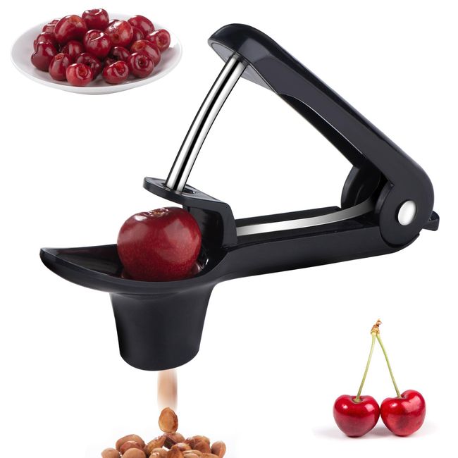 shoxil Cherry Pitter Tool Pit Remover, Olive Pitter Tool, Cherry Seed Remover, Stainless Steel Lock Design Fruit Pitters, Portable Cherries Corer for Making Cherry Jam