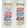 2 x Hair Clips Flowers 8 Assorted Colours, 4.5 cm (2 x 8 Pieces)