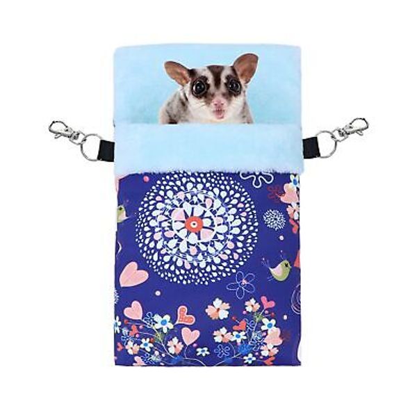 Small Pet Sleeping Pouch Sleep Bag Warm Bed Hideout for Hamsters Hedgehogs Su...