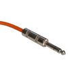 Orange 6 ft foot 1/4 stereo TRS balanced shielded PA EQ mixer patch cable cord