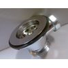 Exposed Traditional Freestanding Roll Top Bath Waste Brass Chrome Plug Chain