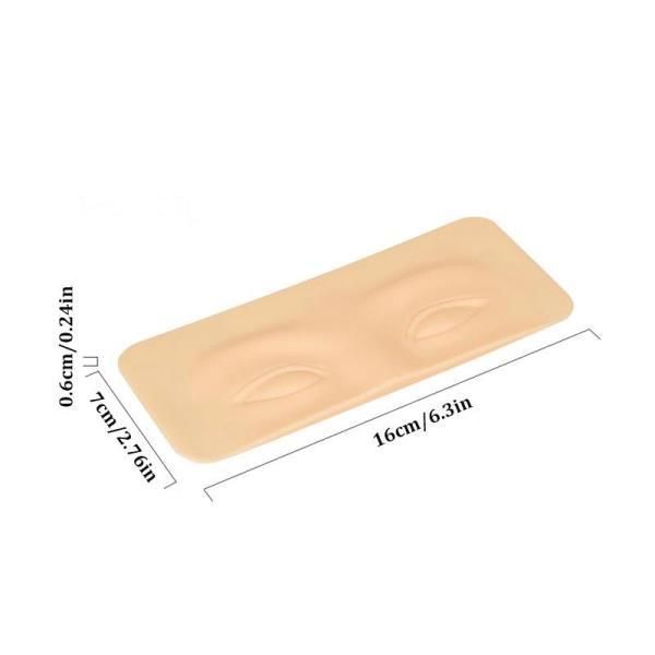 Reusable Makeup Eyebrow Tattoo Practice Skin Premium Face High Quality Silicone Pad, 1 Piece