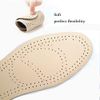 2 Pairs Premium Leather Insole Comfortable Shoe Pads, Mens or Womens Breathable Shock Absorber Insoles (EU 39-40-2 Pair)