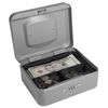 BARSKA 8-Inch Cash Box with Combination Lock , Gray