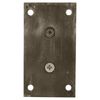 CRL GEN337BN Nickel Geneva 337 Adjustable Wall Mount Full Back Plate Hinge