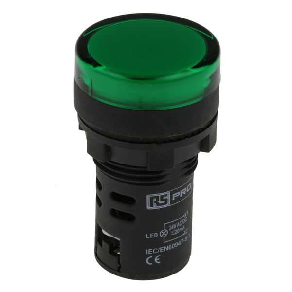 RS PRO 7637918 Pilot Lamp Indicator Light LED Light Green