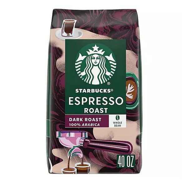 Starbucks Whole Bean Coffee, Espresso Roast Dark (40 Oz.)