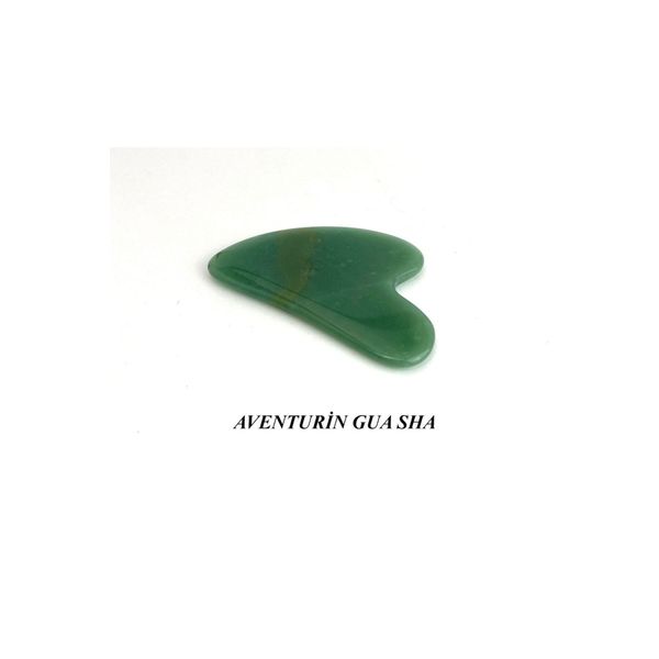 Aventurin Gua Sha / Yüz Masaj Taşı / Gua Sha / Yüz Gerginleştirme Taşı