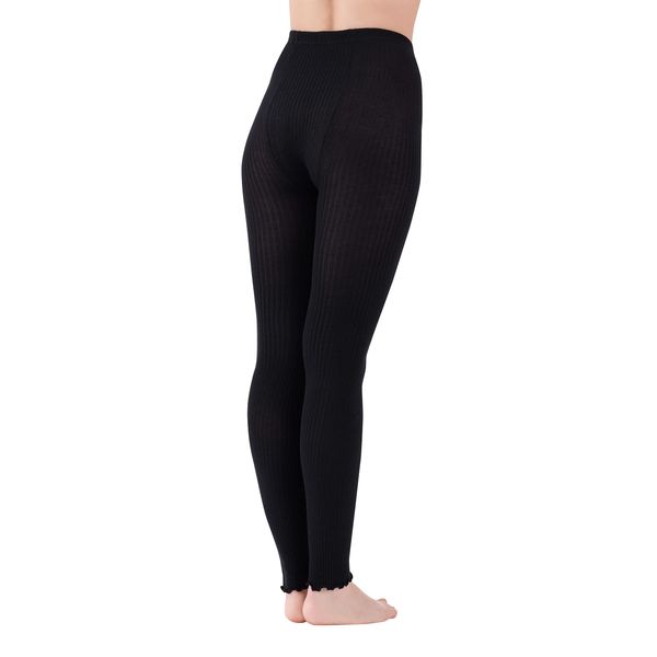 Nobi Ribbed Stylish Spats, Black, JM-L