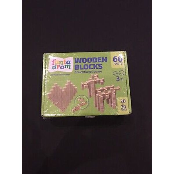 Fanta Drom Wooden Blocks, 60 Parts 3+